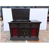 7683  Zenith Record Cabinet  8 Track player  Radio  (powers on and Radio works and both speakers work)