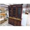 Image 2 : *2-piece China cabinet (middle door fixed closed) - 59" wide 18 deep - 80" tall