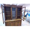Image 4 : *2-piece China cabinet (middle door fixed closed) - 59" wide 18 deep - 80" tall