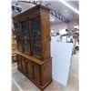 Image 7 : *2-piece China cabinet (middle door fixed closed) - 59" wide 18 deep - 80" tall