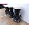 Image 4 : *(4) plastic (2-piece) bar stools - 27" tall