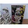 Image 4 : *(2) Garden Boy + Girl flower planter statues - 19" tall
