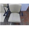 Image 2 : *(4) Haworth Metal padded chairs (leather or pleather topped) - sturdy