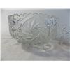Image 5 : (3) Crystal glass bowls (2 footed ones)
