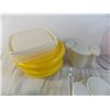Image 2 : lot of tupperware, glass pitcher, glass baking pan