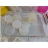 Image 5 : lot of tupperware, glass pitcher, glass baking pan