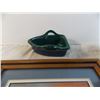 Image 5 : Green ceramic boat dish + other green dish + picture frame