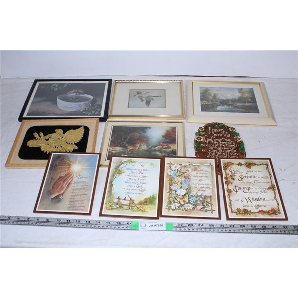 Various Framed pictures