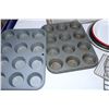 Image 3 : Muffin tins,pie dishes misc baking items