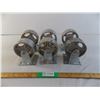 Image 1 : (6) Colson 4-5SER 5" solid steel castor wheels - heavy duty