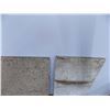 Image 3 : (2) Slabs of rock/granite - (30 x 24 - 1.25" thick - hairline crack) + (25x14 - 0.75" thick)