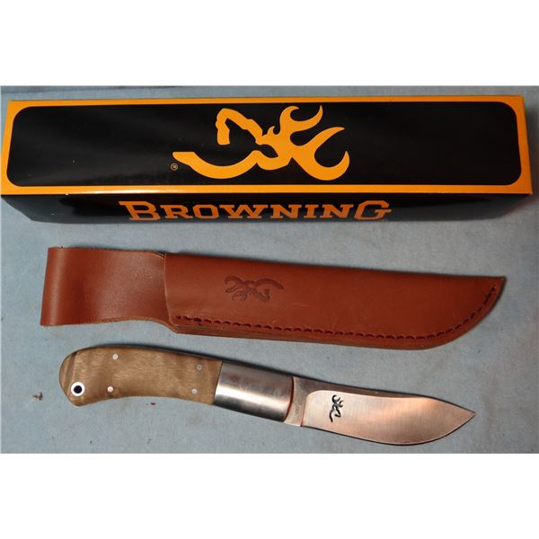 Browning hunting knife, 3 1/2" blade, sheath, new