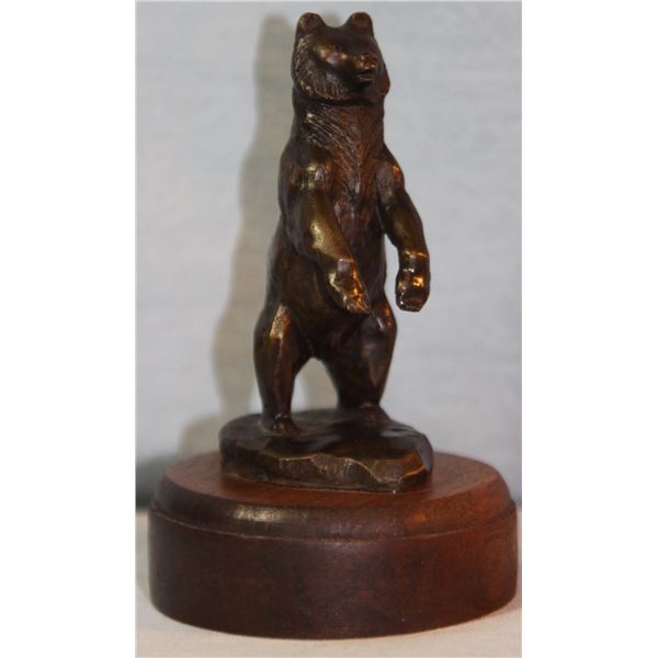 2 sculptures: Welliver, Les, Young Bear, 3/100, 4" h x 2" w x 2" d and Ream, Don , Trouble Maker Bea