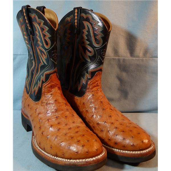Ariat boots, ostrich hide, size 13D, near new