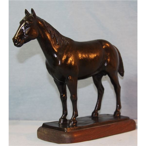Mozer, Joe bronze sculpture, Horse, 1975, 5/20, 9" h x 11" w x 3" d