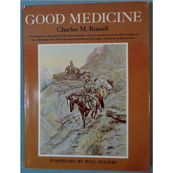Good Mediciine, C. M. Russell, 1966, dj, new edition from new plates, near fine