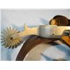 Image 2 : Buermann Star Steel silver spurs, 20 pt. rowels