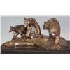 Image 2 : CM Russell foundation pewter sculpture, 3 bears, 2" x 4" x 2