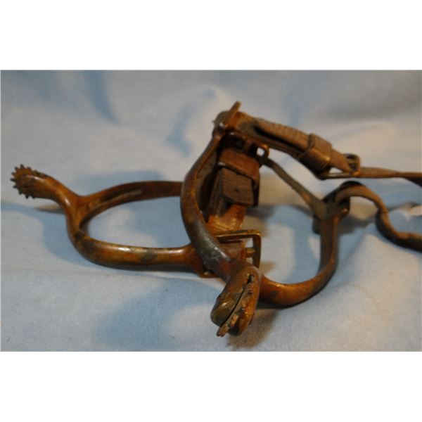 U. S. Cavalry brass officer spurs w/rowels, Indian Wars period