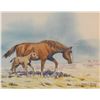 Image 1 : Hurley, Kenneth, watercolor, Mare and Colt, 7" x 9", 2007