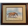 Image 2 : Hurley, Kenneth, watercolor, Mare and Colt, 7" x 9", 2007