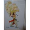 Image 1 : Powell, Dave, 2 watercolors, Indian in Chief's blanket, Indian maid w/teapot, studies, both 4 1/2" x