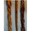 Image 2 : Three diamond willow carved walking sticks