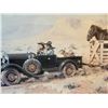 Image 2 : Fellows, Fred, signed print, Life In The Fast Lane, framed, 14" x 24", signed