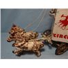 Image 3 : Vintage cast iron Big 6 Circus wagon w/2 horses & driver, 9" h x 15" l