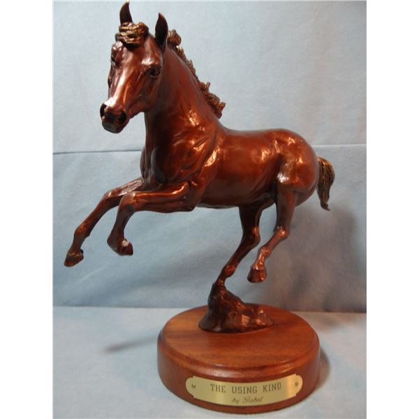 Gabel, Gabe bronze, Running Quarter Horse, The Using Kind, 1989, #2/15, 10" x 11"