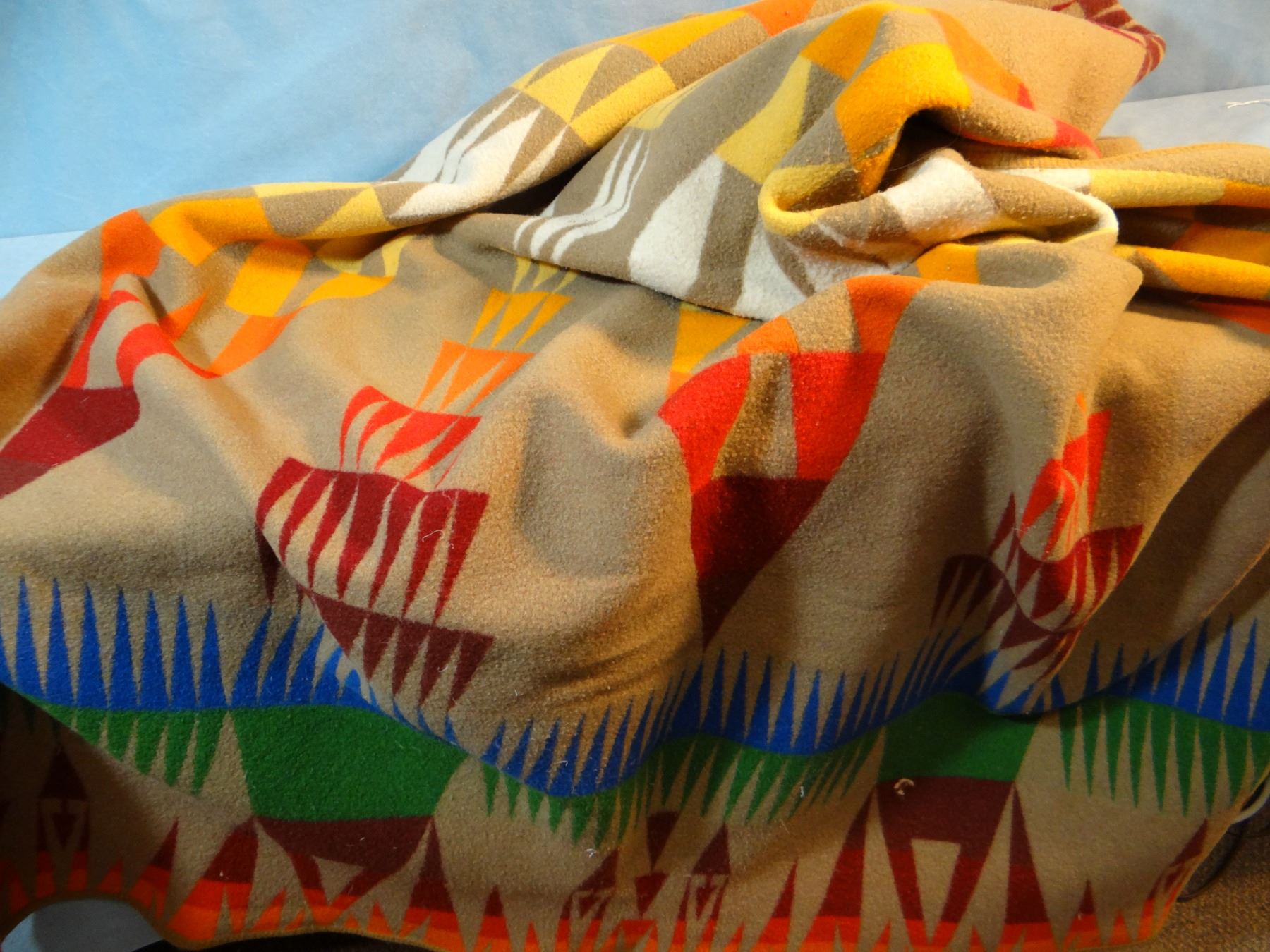 Pendleton vintage wool blanket, Chief Joseph pattern, 38