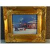 Image 6 : Cheek, C. R. (2) framed prints, Winter Town Scene, 55/100, 8" x 10" and Train Station, 13/95, 8" x 1