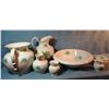 Image 1 : Taylor Knowles porcelain dresser set with provenance, wash pitcher, bowl, small pitcher, commode, co