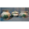Image 2 : Taylor Knowles porcelain dresser set with provenance, wash pitcher, bowl, small pitcher, commode, co