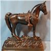 Image 1 : Spelter bronze horse, 12" x 14"