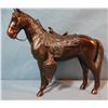 Image 1 : Spelter bronze horse, 7" x 6"