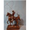 Image 3 : Spelter bronze ropin' cowboy, 9" x 14"