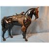 Image 2 : Spelter bronze horse w/saddle, 14" x 13"