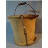 Image 1 : Spanish American War military canvas bucket. 10" h