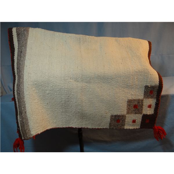 Navajo saddle blanket, 28" x 38", nice