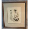 Image 2 : Greytak, Don original drawing, 10" x 12", Mother and Young Boy, framed