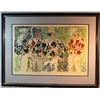 Image 2 : Neiman, Leroy, Four Jockeys, signed and framed AP print, 22" x 33"