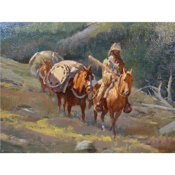 Devenyns, Steve, oil on canvas, Out of East Fork, 12" x 16"