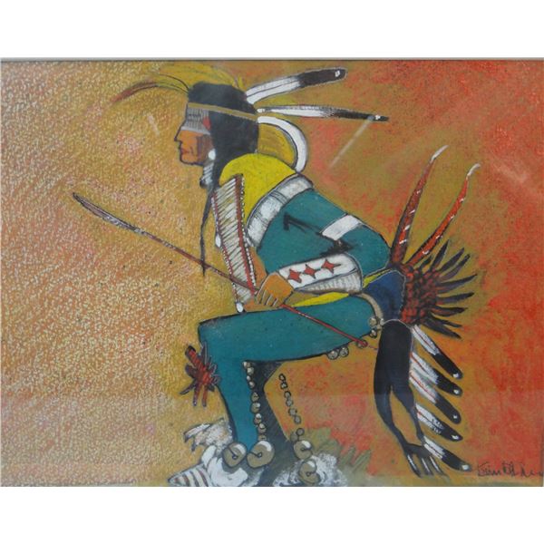 Red Star, Kevin, mixed media, 9" x 12"