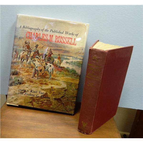 2 books: Charles M. Russell, Bibliography of the Published Works, Yost & Renner, 1971, 1st, dj, near