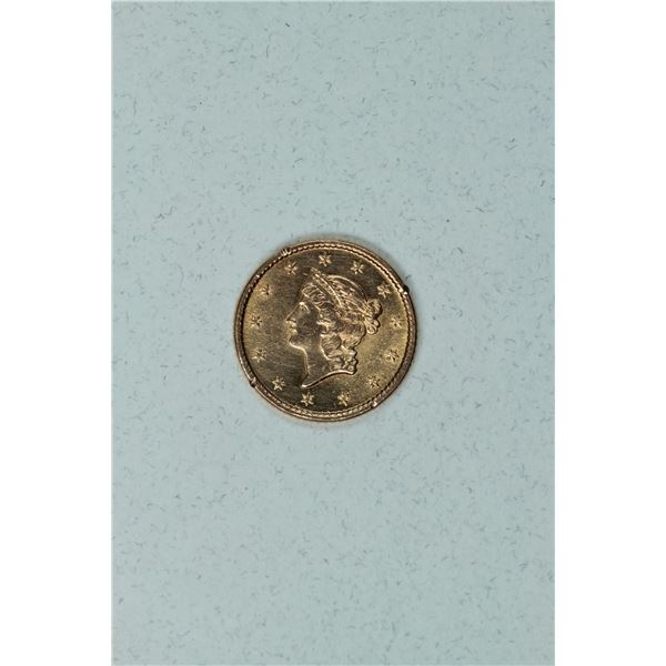 1850 $1 Type 1 Coronet, ungraded