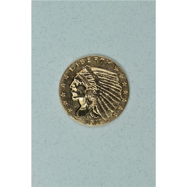 1911 $2.5 Indian Head, Ungraded BU