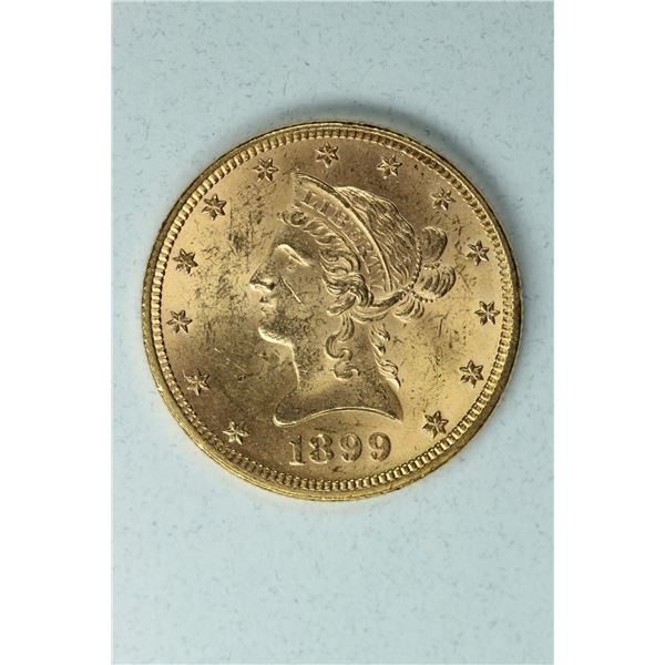 1899 $10 Coronet, ungraded BU
