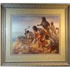 Image 2 : Terpning, Howard, signed & framed print, Digging In At Sappa Creek, 1991, 330/650, 26" x 32"