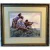 Image 2 : Terpning, Howard, signed & framed print, The Long Shot, 1982, 14" X 18"